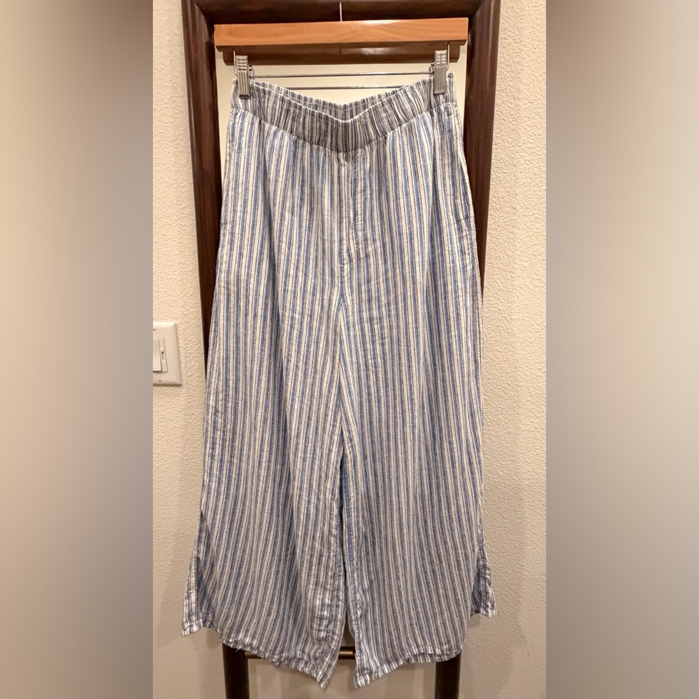 Striped Blue and White women’s Pants